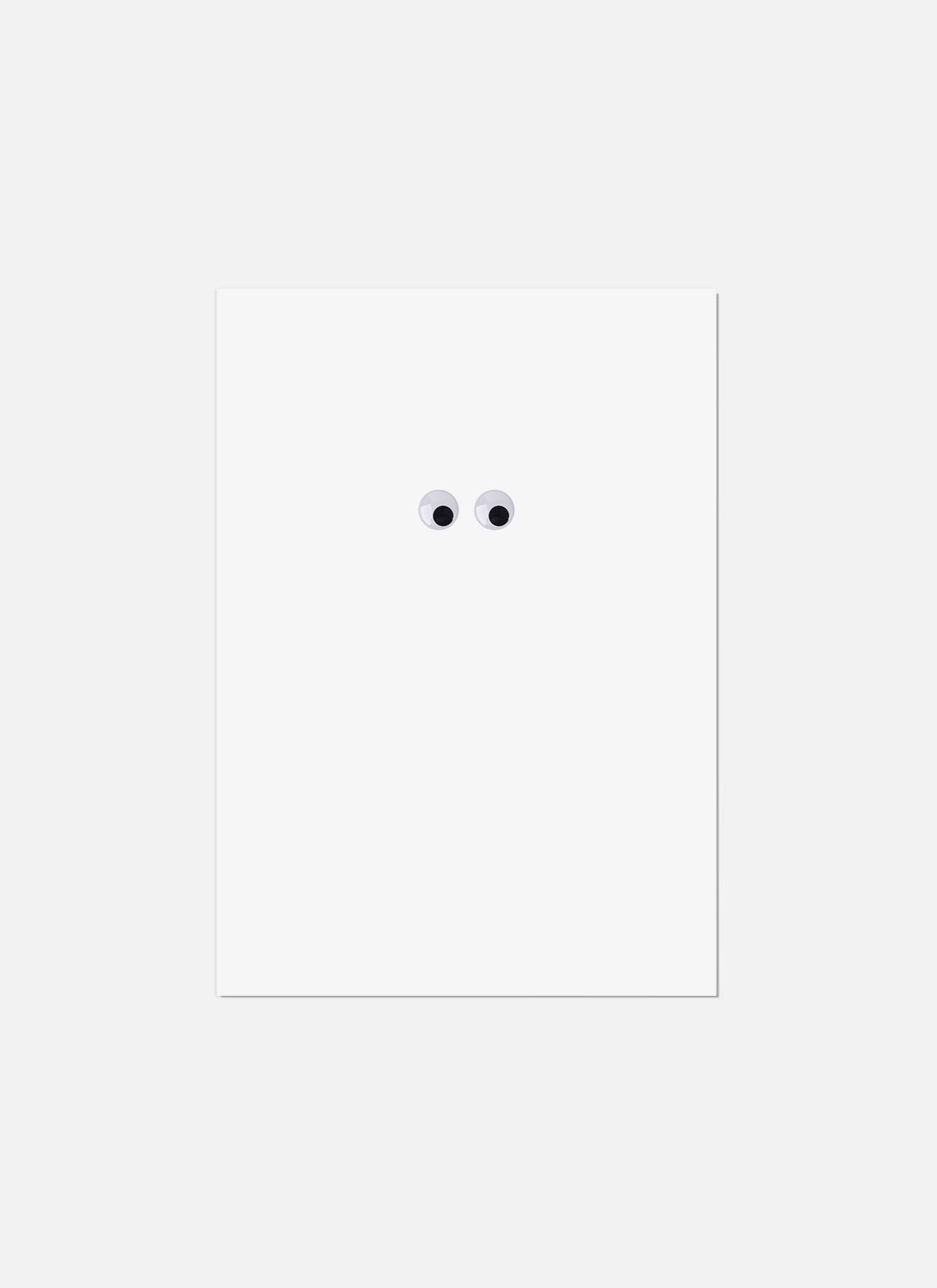 White Googly Eyes Greeting Card