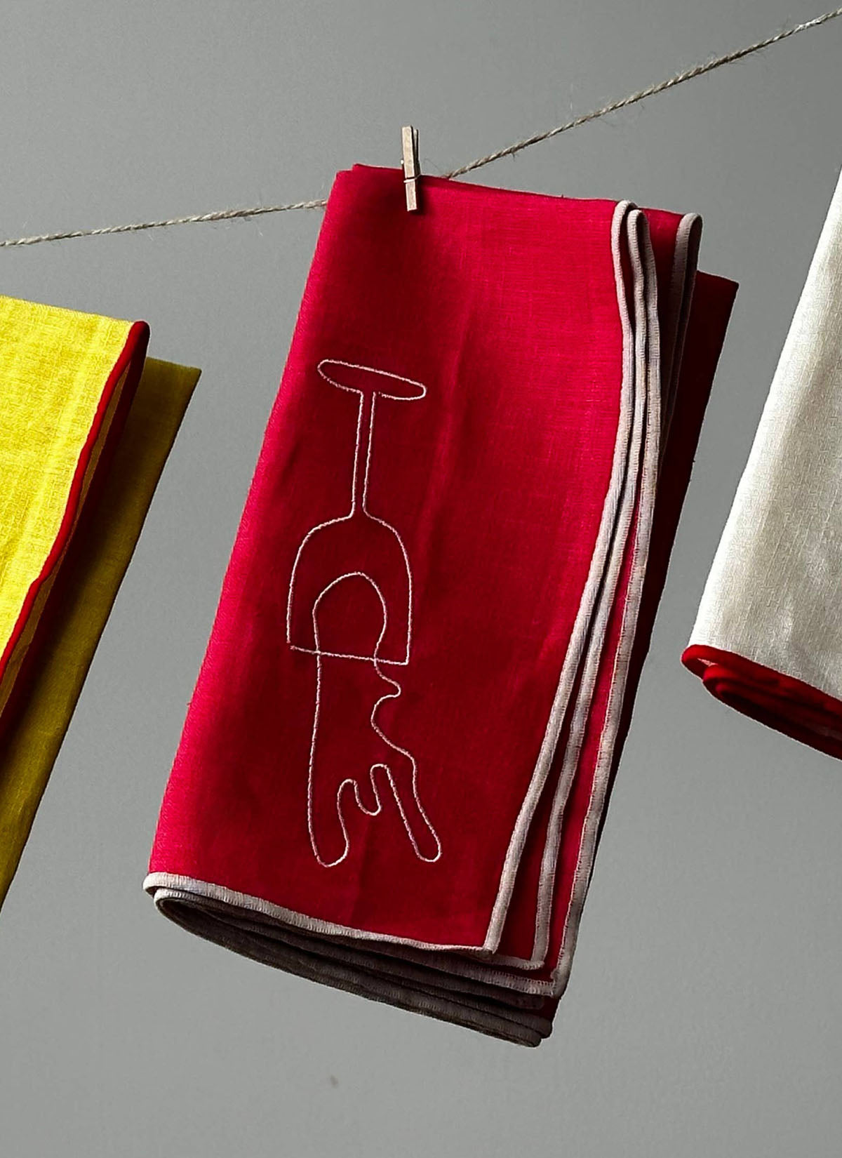 Set of 2 Wine Napkins