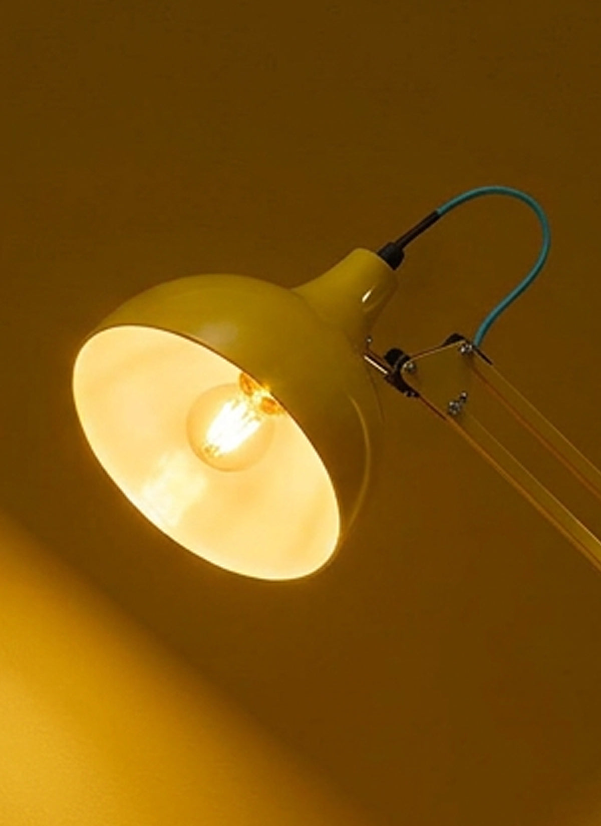 Gloss Yellow Anglepoise Style Lamp