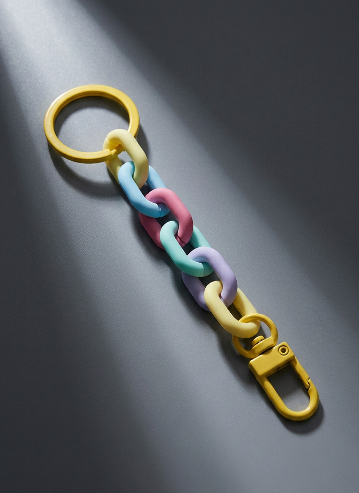 Yellow Pastel Play Keychain