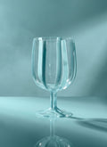 Aqua Stacking Wine Glass