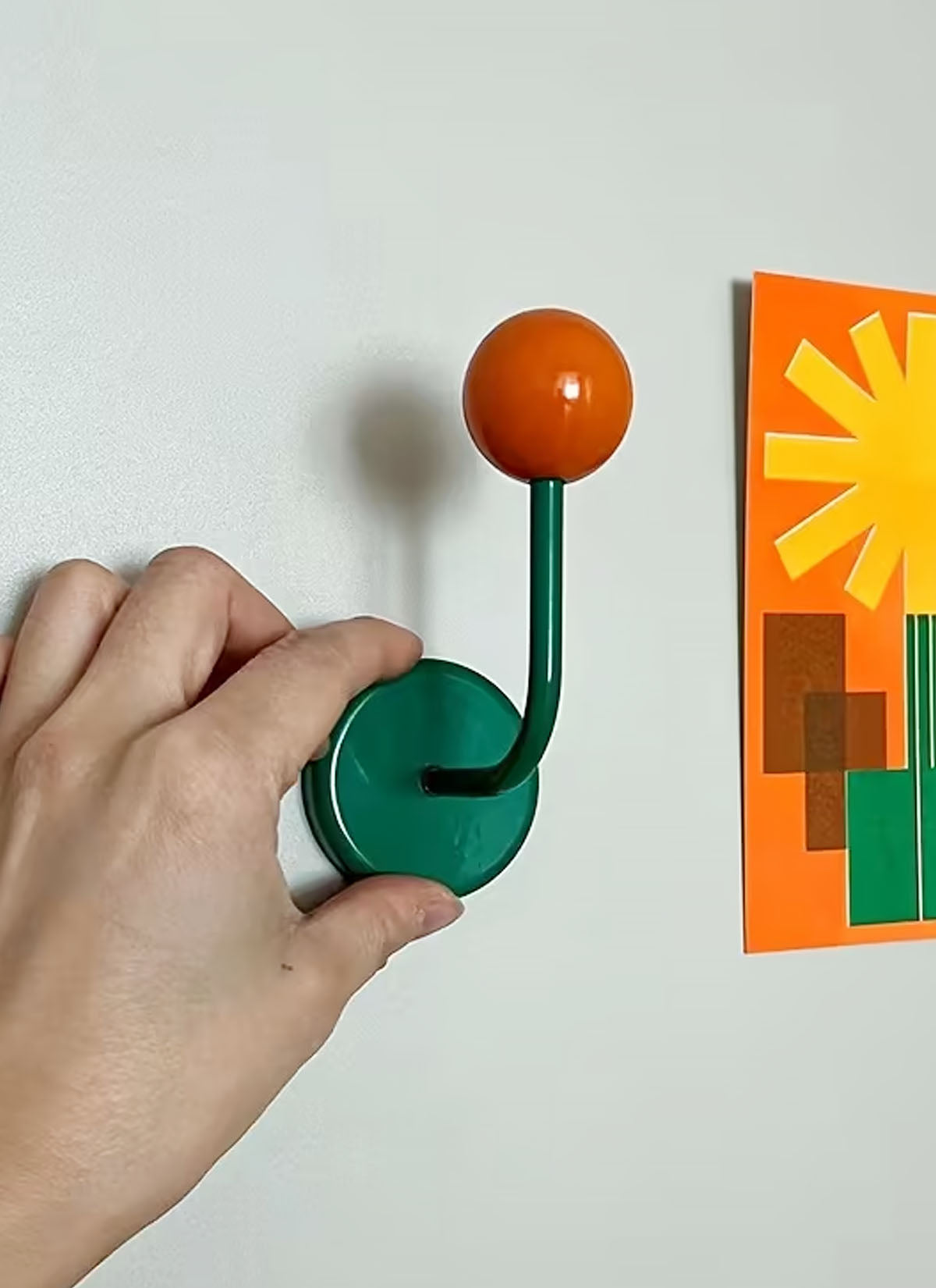 Yellow & Blue Eames Style Magnetic Hook