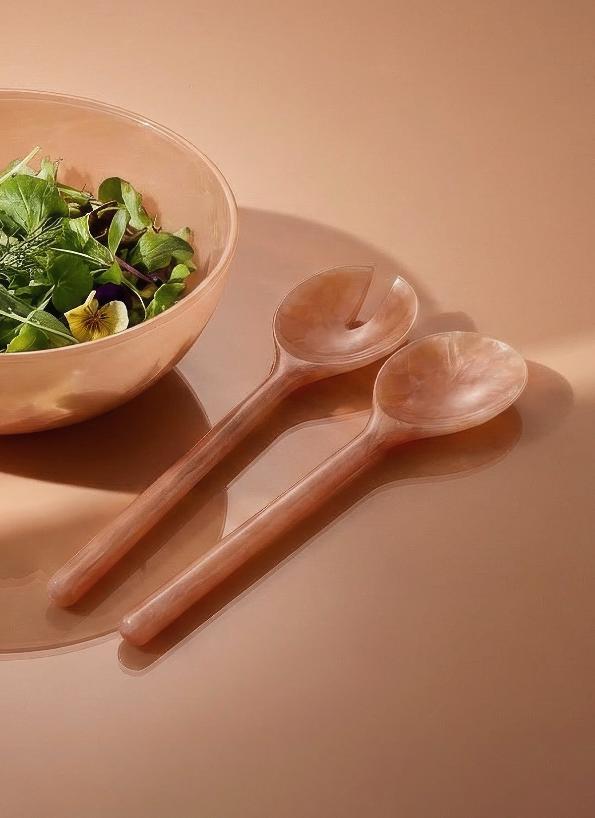 Coral Salad Servers