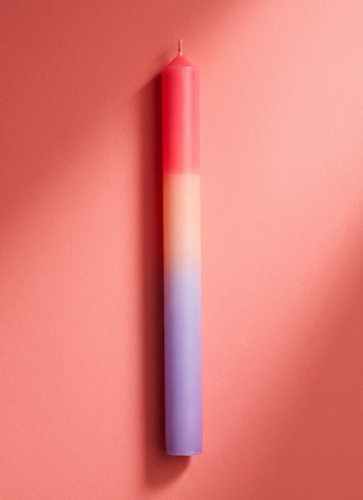 Coral & Lilac Dinner Candle