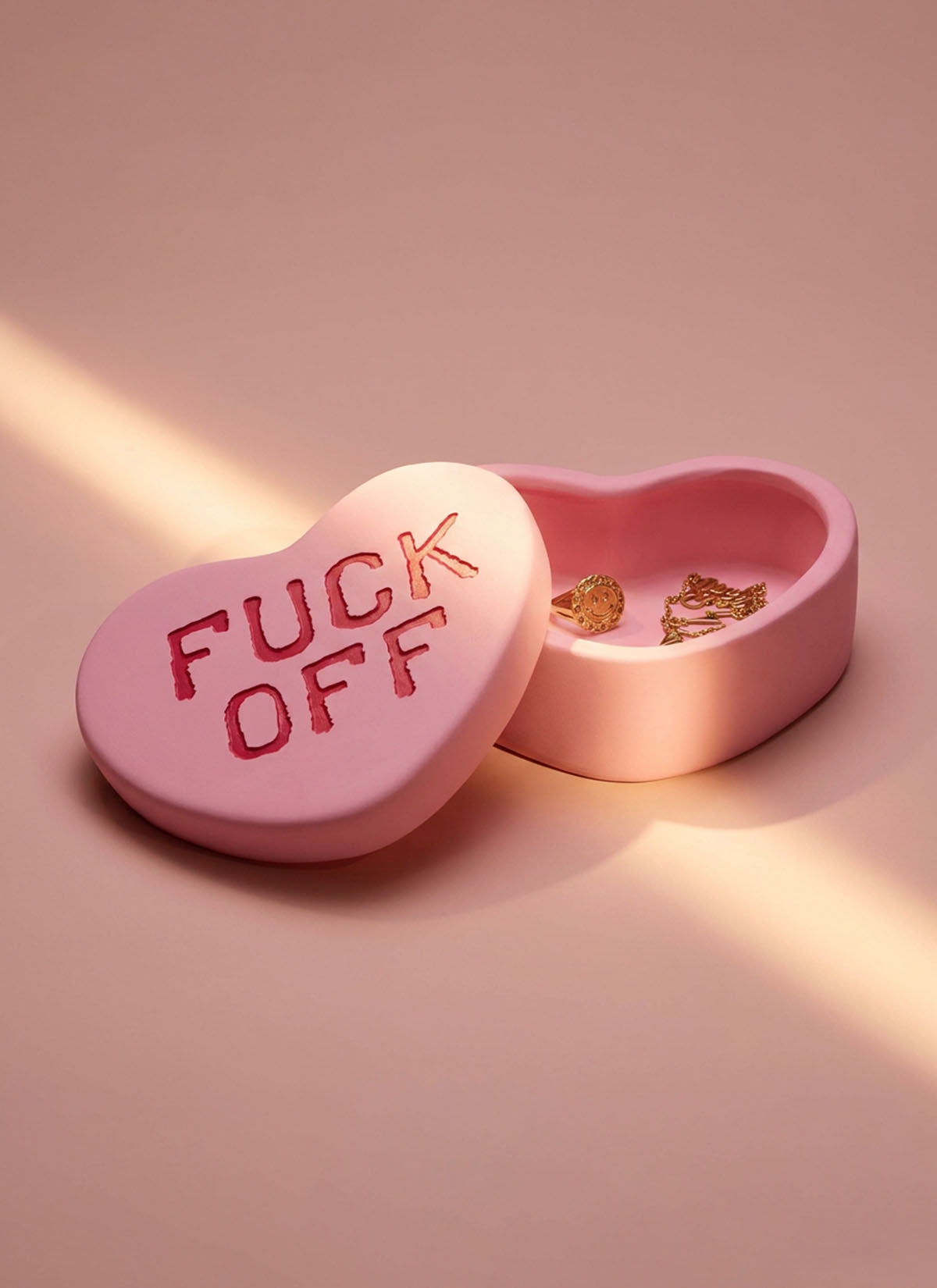 Fuck Off Heart Trinket Box