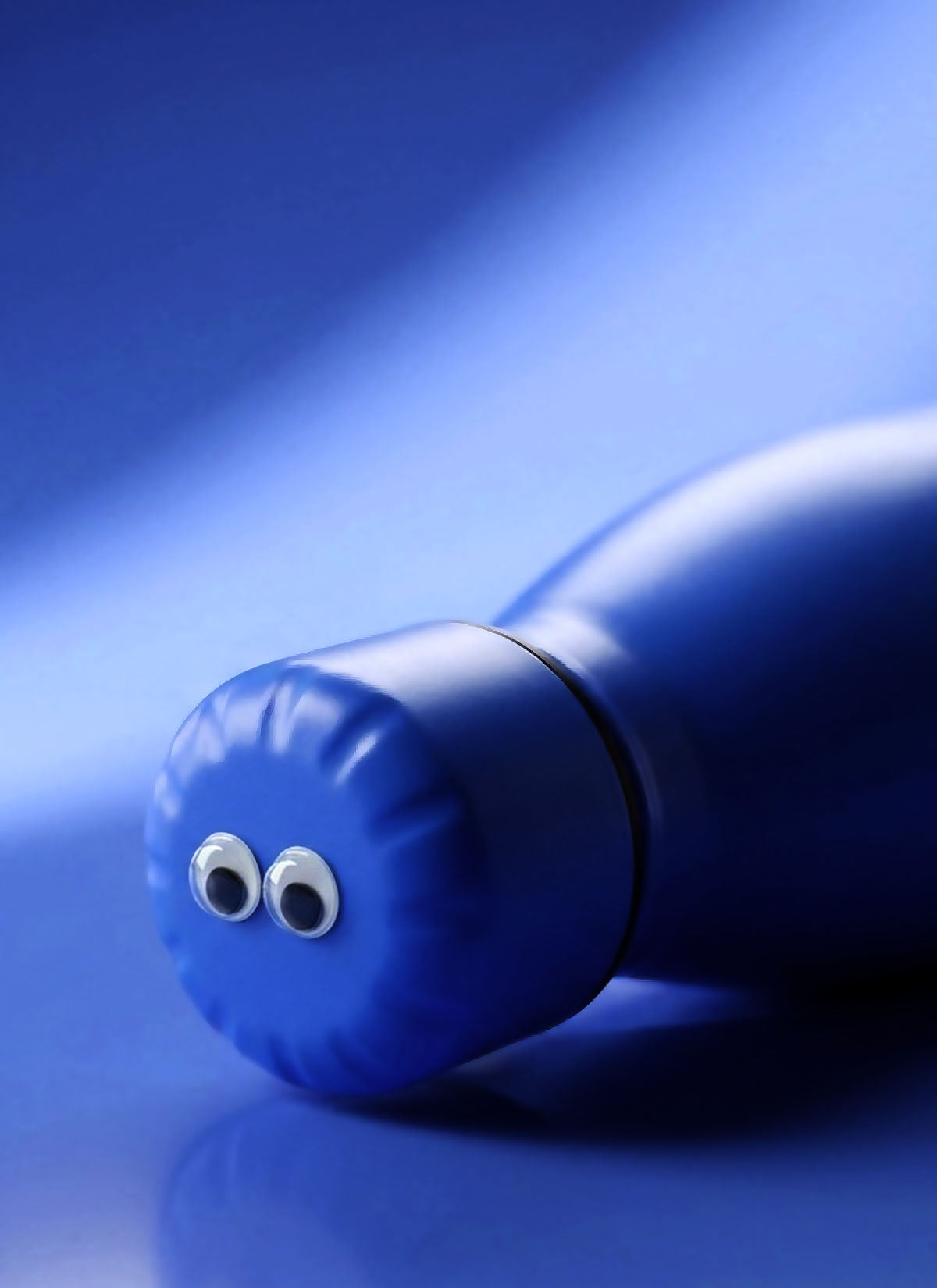 Blue Googly Eyes Water Bottle