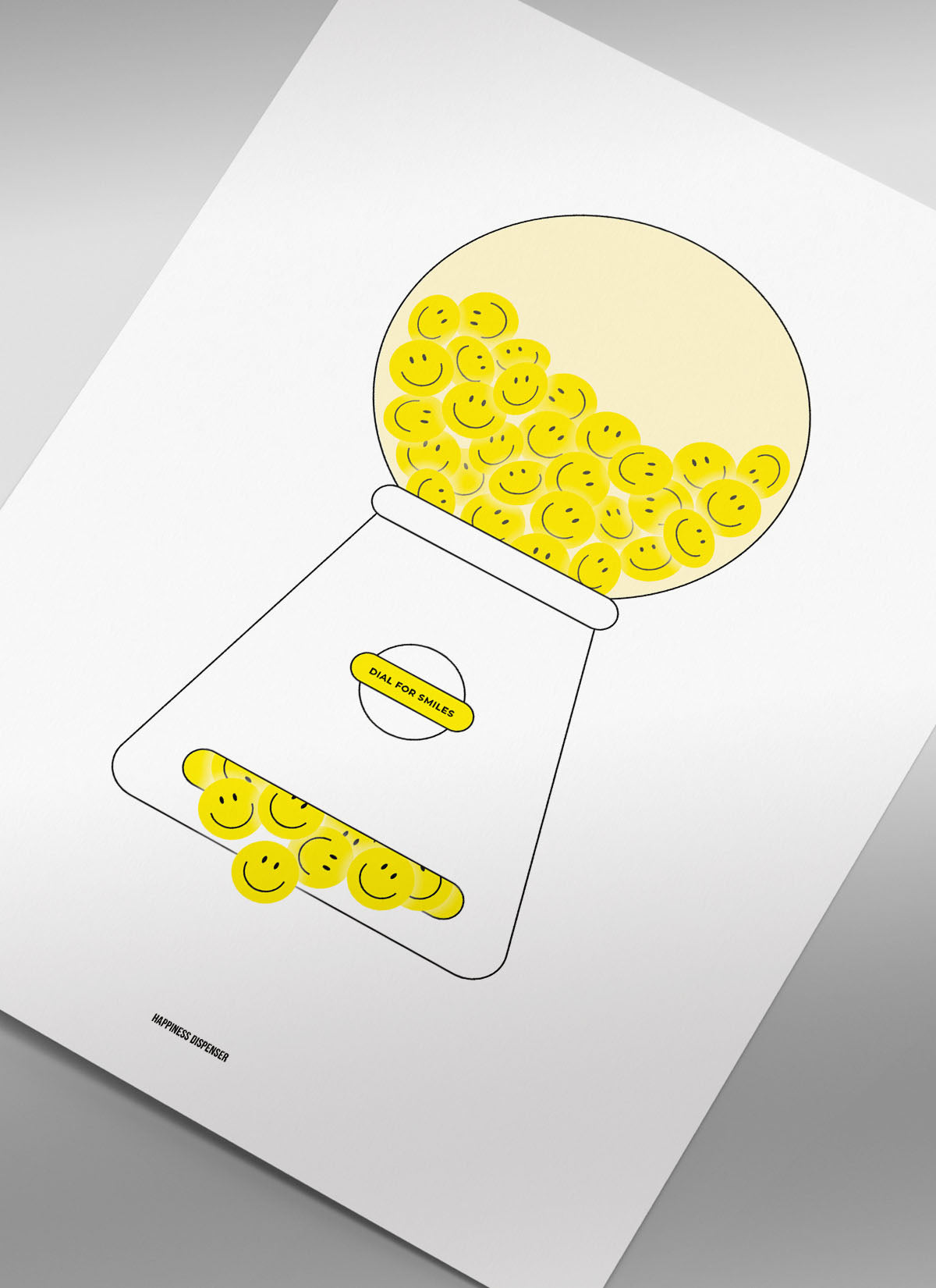 Happiness Dispenser Art Print