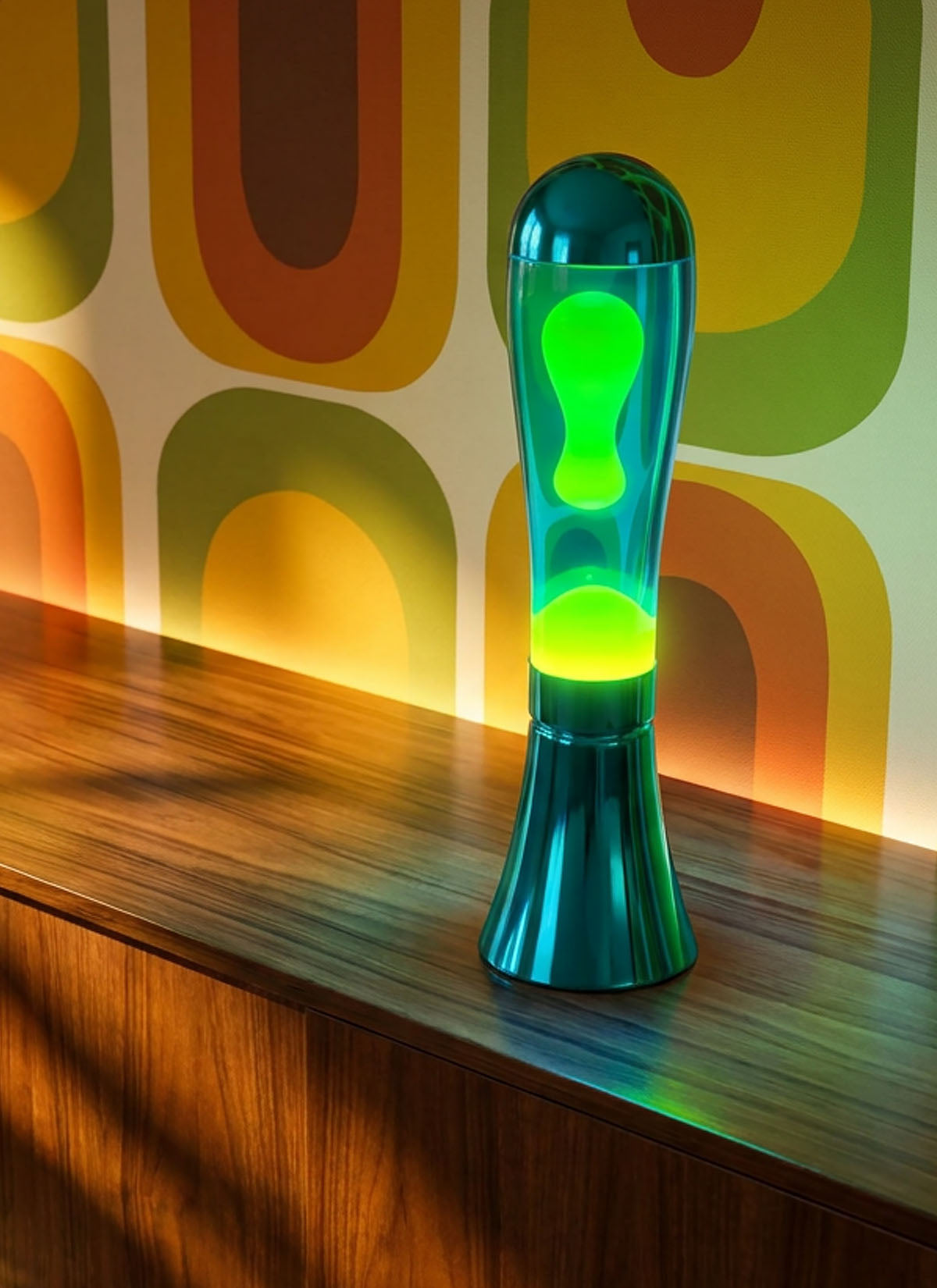The Aqua & Lime Lava Lamp