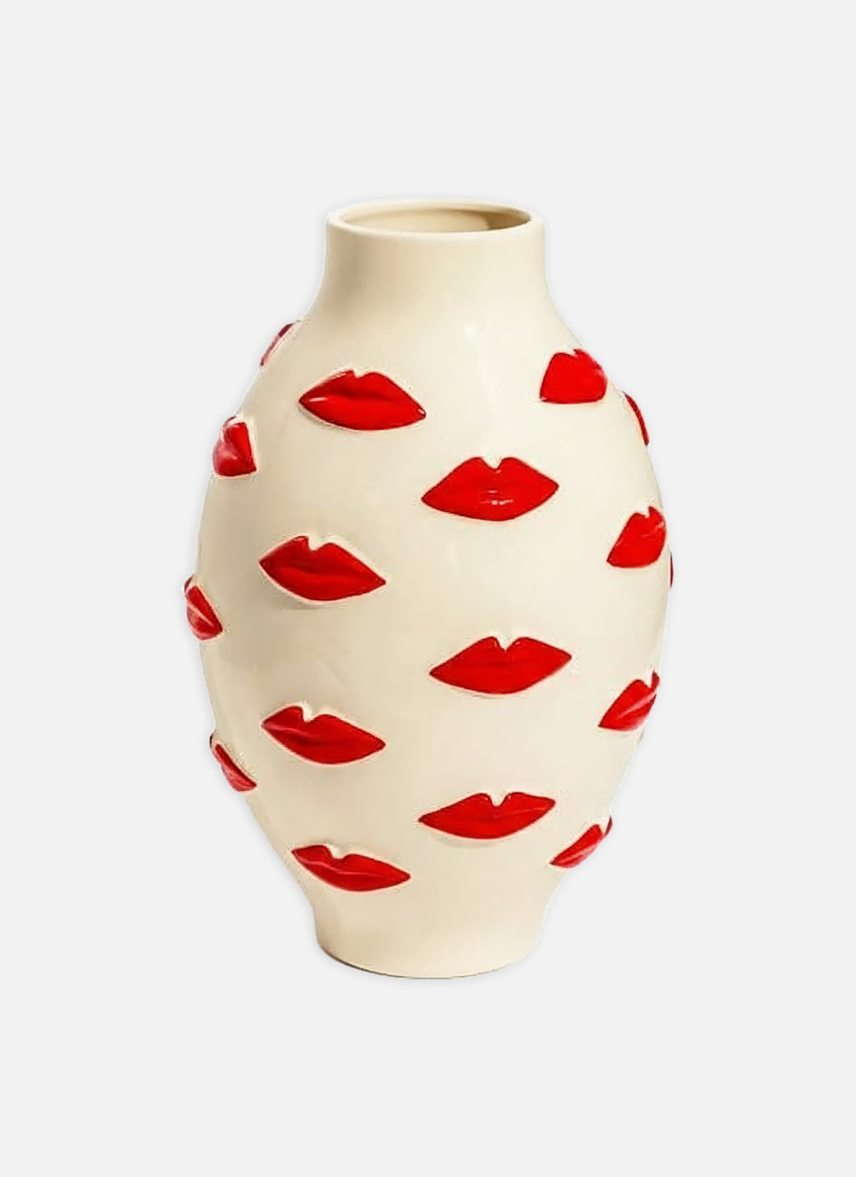 Red Lips Vase