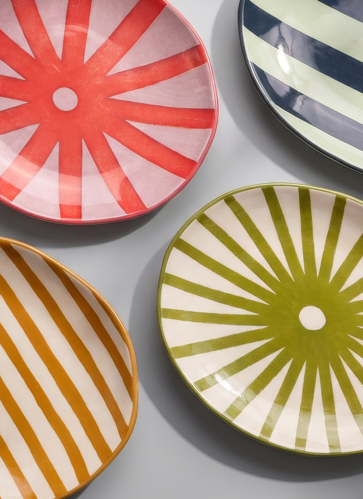 Hand Painted Appetizer Plates