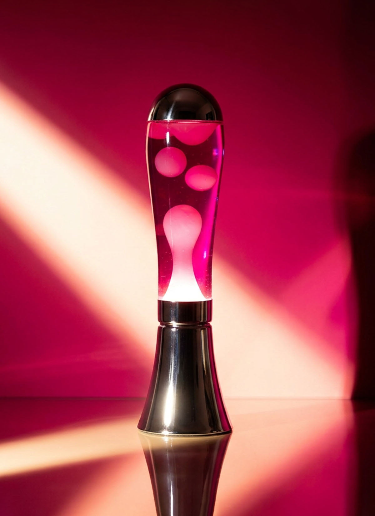 The Silver & Pink Lava Lamp