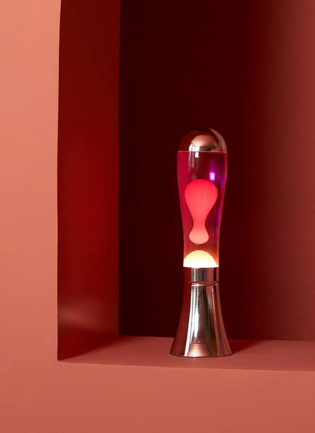 The Silver & Pink Lava Lamp