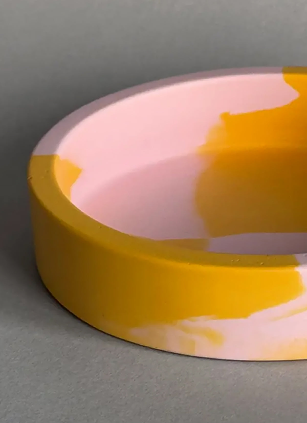 Pink & Orange Jesmonite Dish