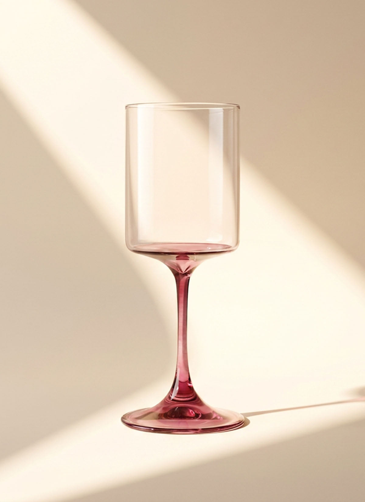 Red Colour Drip Wine Glass