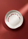 'always be polite to the chef.' Plate
