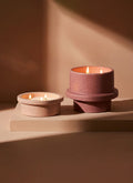 Rose Ceramic Candle/Plant Pot & Base