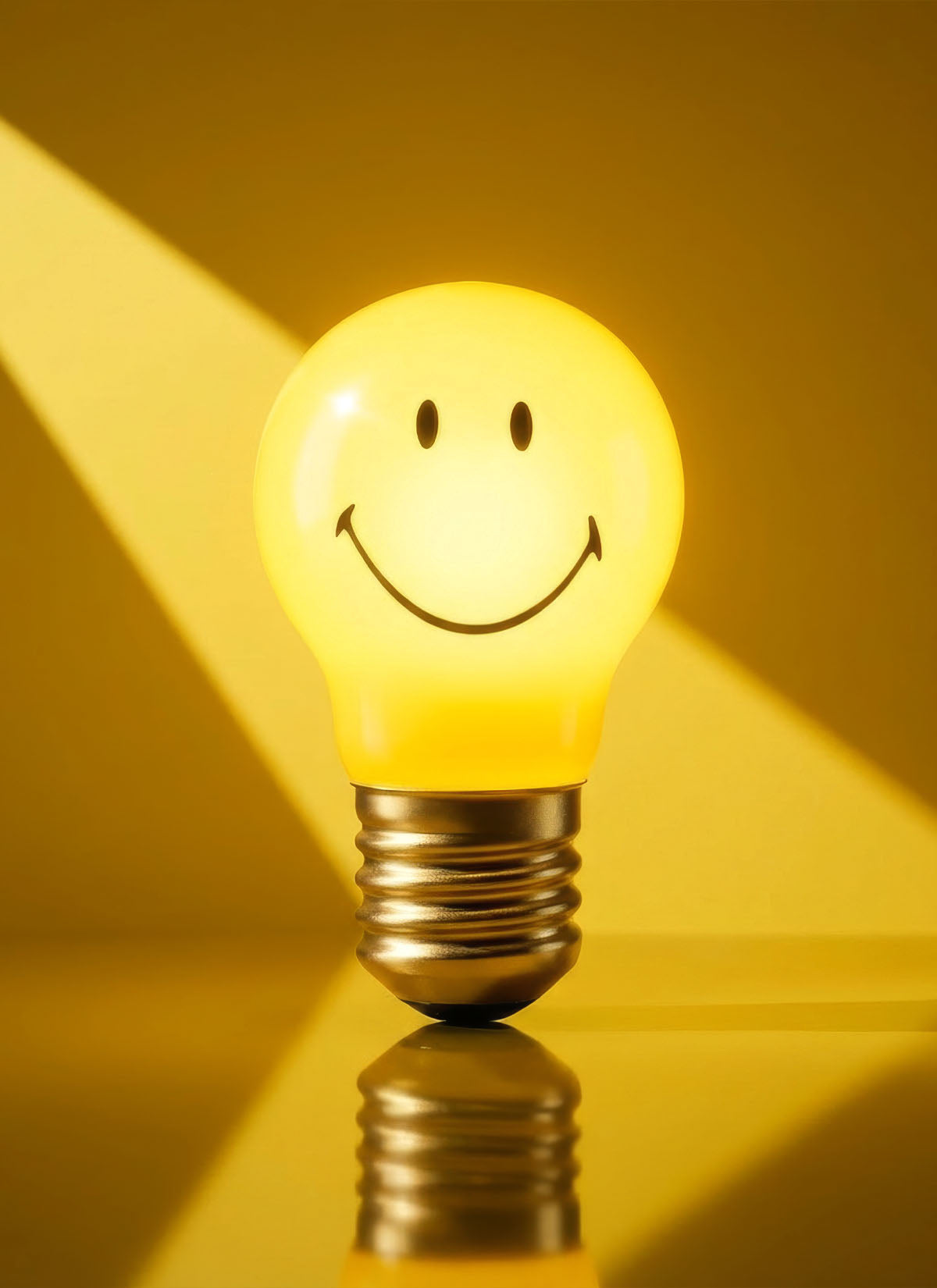 Cordless Smiley Lightbulb