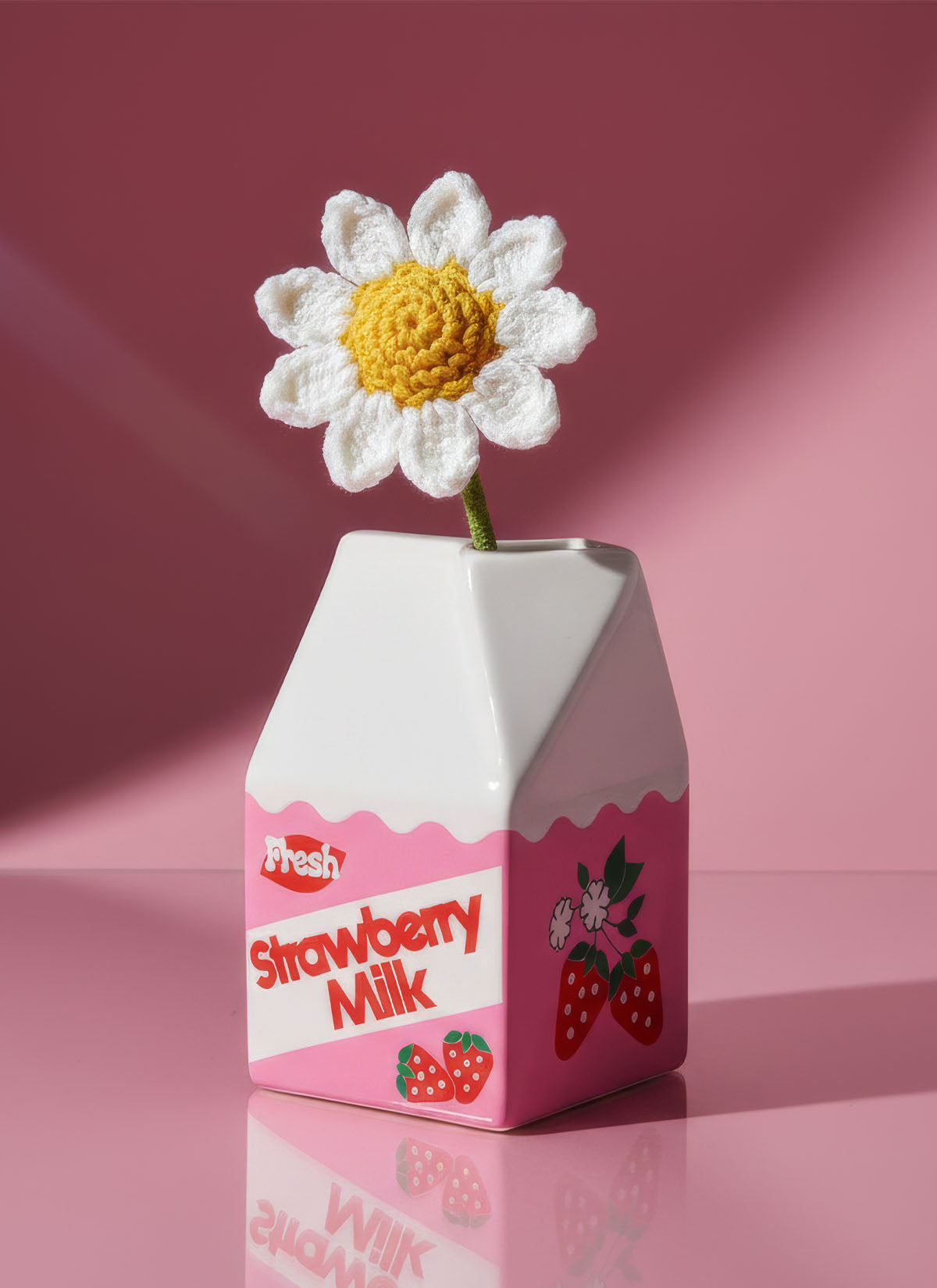 Strawberry Milk Vase