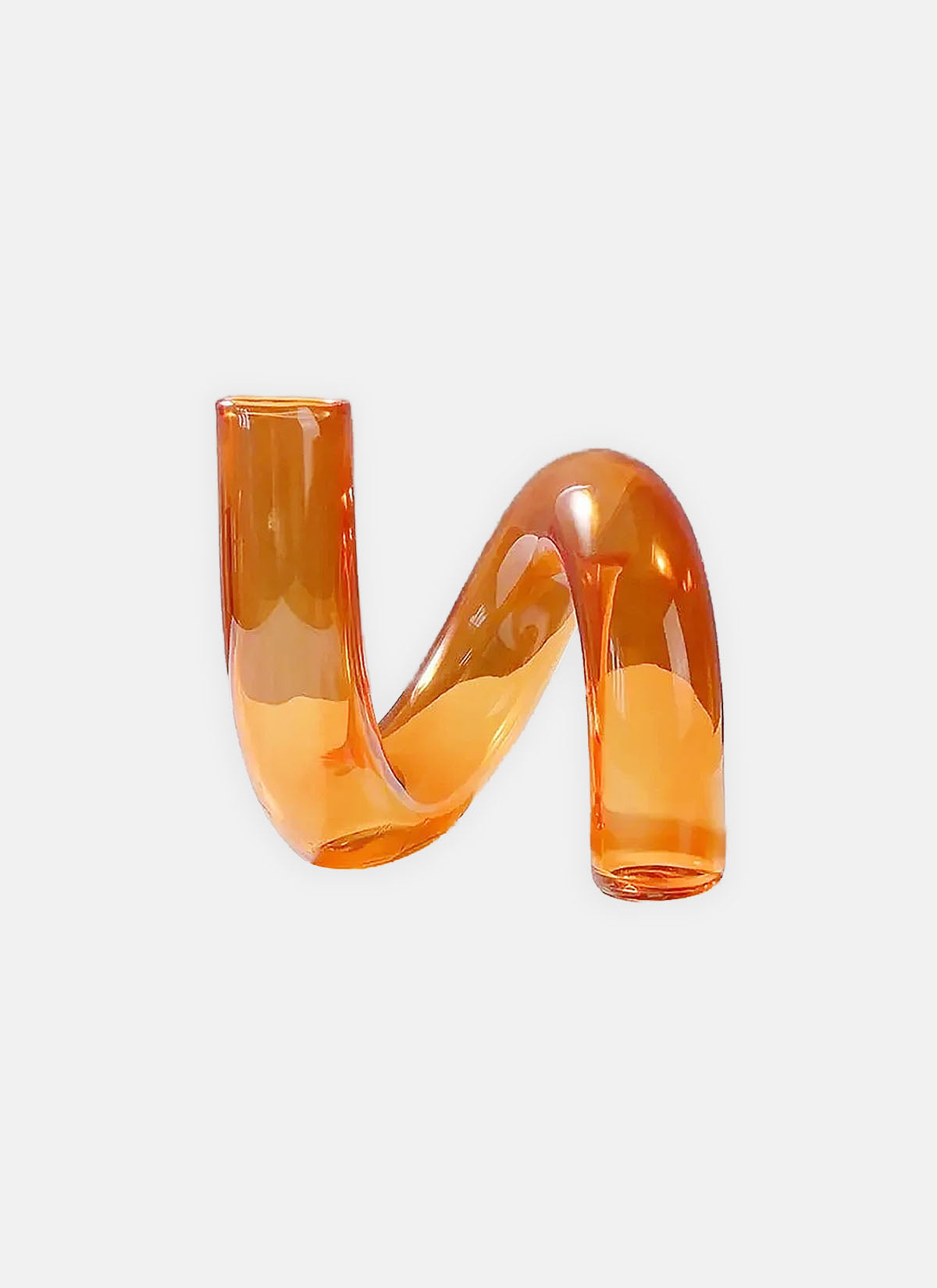 Twist Glass Candlestick / Stem Vase