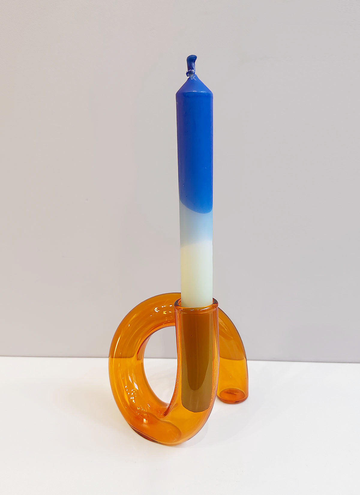 Twist Glass Candlestick / Stem Vase