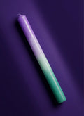 Lilac & Green Dinner Candle