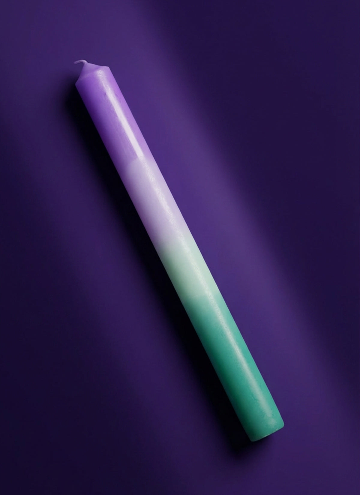 Lilac & Green Dinner Candle