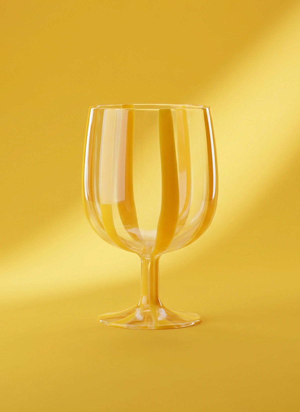 Yellow Stacking Wine Glass