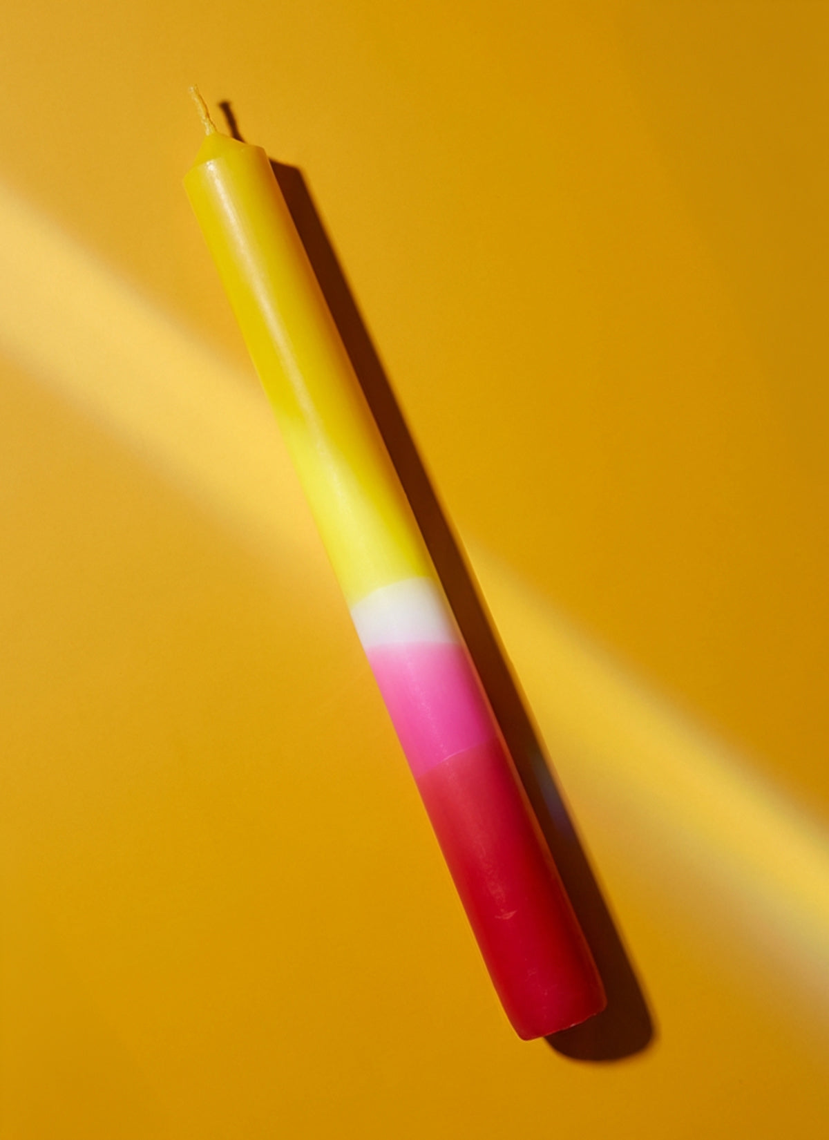 Yellow & Red Dinner Candle