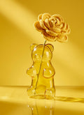 Yellow Yummy Bear Glass Vase